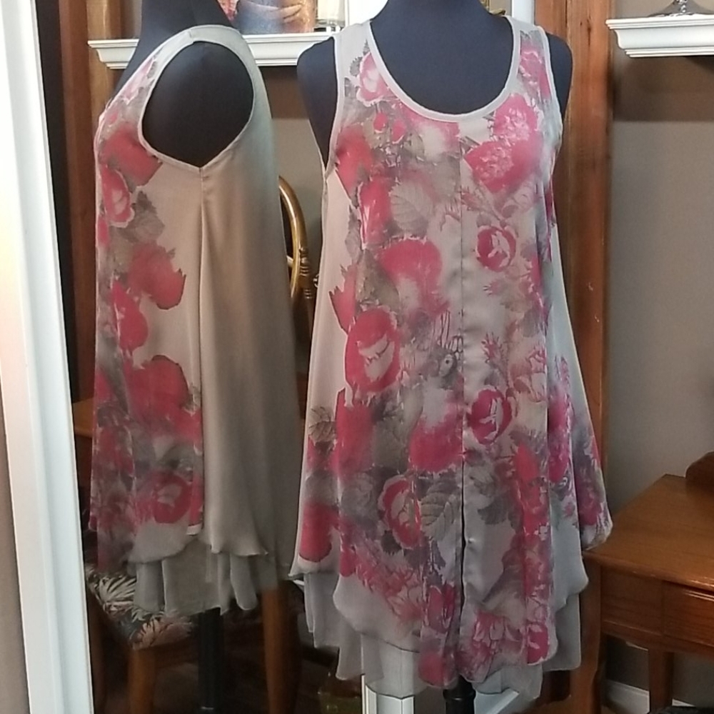 Pretty Angel hunter green/red summer dress